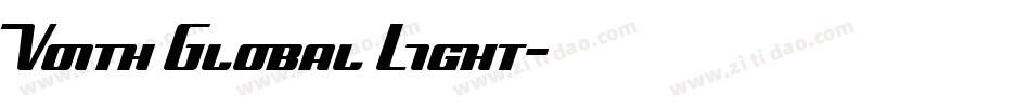 Voith Global Light字体转换